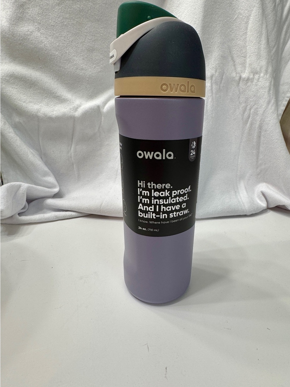 Owala Insulated Water Bottle with Built-In Straw — Lavender